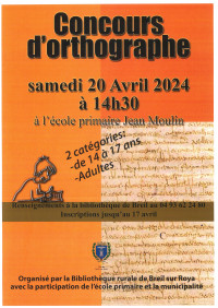 Concours d'orthographe