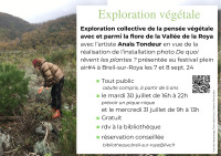 Exploration végétale dans le cadre du Festival Plein Air